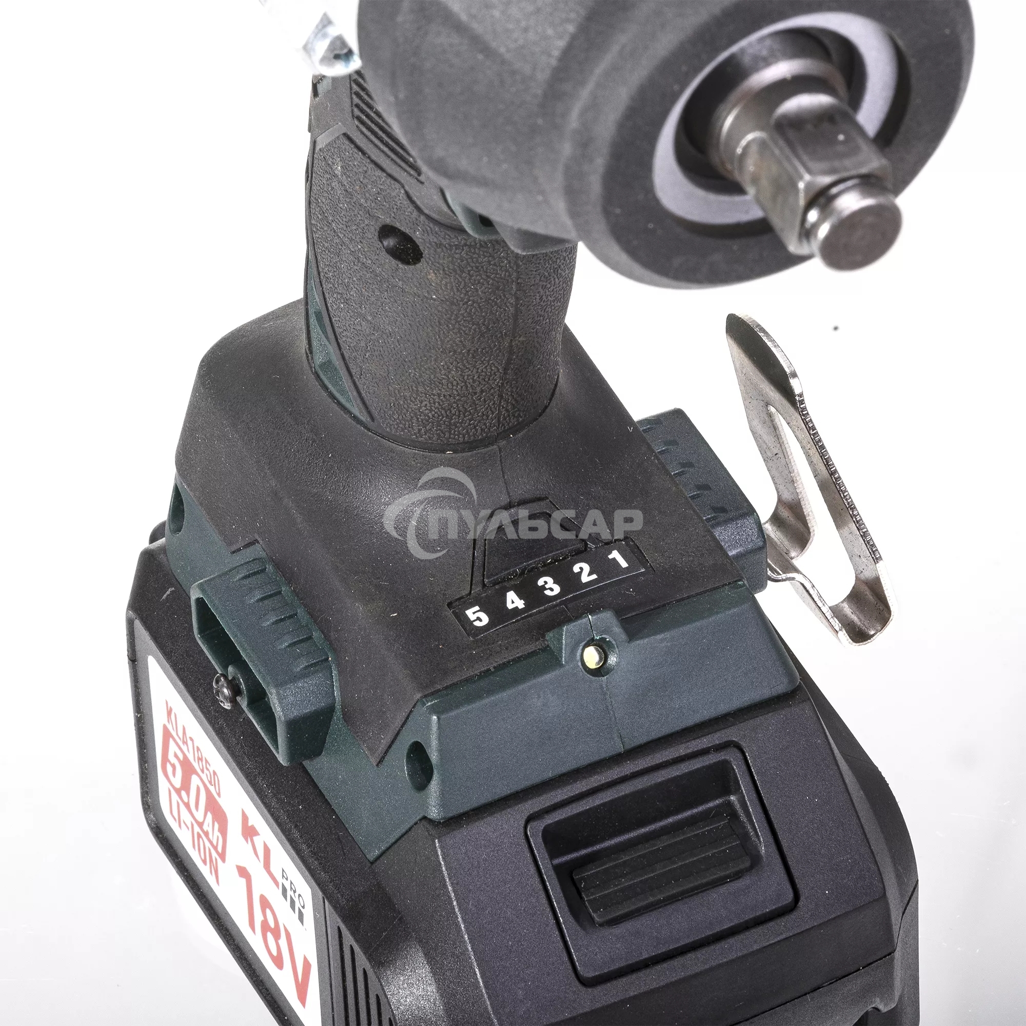 Профессиональный бесщеточный гайковерт аккумуляторный KLPRO KLSS18BHX-50 (18В, Li-ion-2шт, 5.0Ач, 800Нм, 2 скорости, подсветка,З/У,в кейсе)