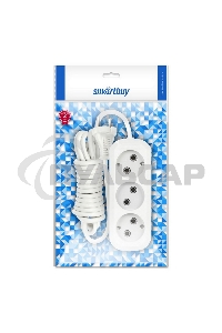 Удлинитель Smartbuy (SBE-10-3-10-N ) 3 гнз х 10 м (10А/2.2кВт, ПВС 2х1.0)