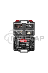 Гравер электрический, ЗУБР ЗГ-160 КН41, 220В, 160 Вт, 3.2 мм, 15000-35000 об/мин, набор насадок, цанг и державок, гибкий вал, штатив, 41 предмет, кейс