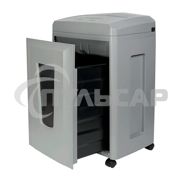 Шредер Heleos УП26-7 серый (секр.P-7) фрагменты 5лист. 26лтр. пл.карты CD