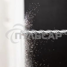 Бур по бетону Denzel двойная спираль, Cobalt W-tip, 18x260 мм, SDS PLUS