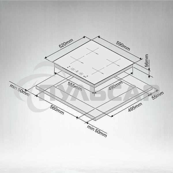 Индукционная варочная панель ARDO IM64BT2