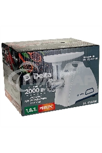 Мясорубка электрическая DELTA DL-6104M белый с серым