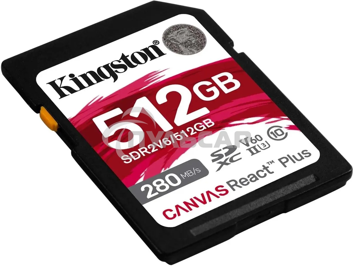 Флеш карта SDXC Kingston SDR2V6/512Gb Canvas React Plus w/o adapter 512Gb