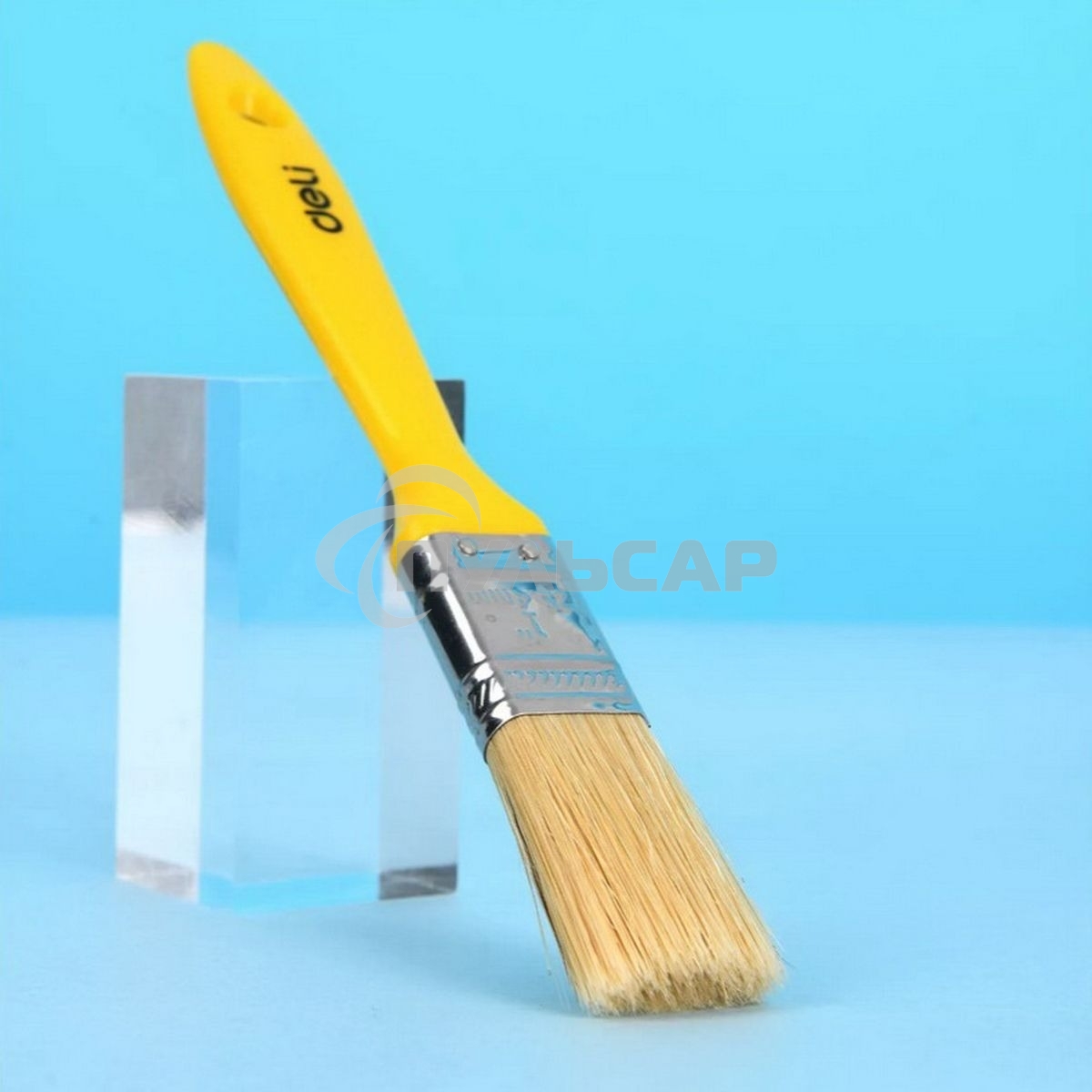 Кисть малярная с пластиковой ручкой Deli DL509111 25мм, натуральная щетина