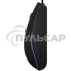 Мышь проводная Oklick 100M черный, 1600 dpi, USB, кнопки - 4