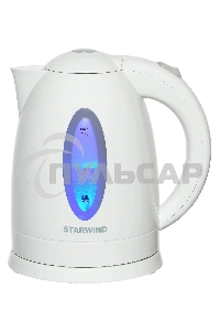 Чайник электрический Starwind SKP2211 1.7л. 2200Вт белый (корпус: пластик)