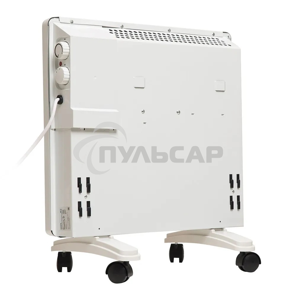 Конвектор Zerten ZL-10 белый, 1000 Вт, 15 м2, термостат