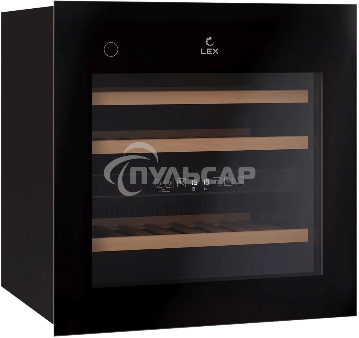 Винный шкаф LEX LWD6036BL dual zone PP 1-нокамерн. черный (CHAT500008)