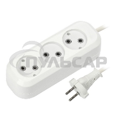 Удлинитель Smartbuy (SBE-10-3-10-N ) 3 гнз х 10 м (10А/2.2кВт, ПВС 2х1.0)