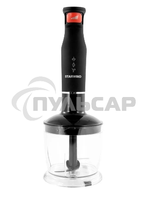 Блендер погружной Starwind SBS3432b 800Вт черный/красный