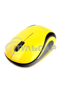 Мышь беспроводная Gembird MUSW-615 желтый, 1200 dpi, радиоканал, USB, кнопки - 3