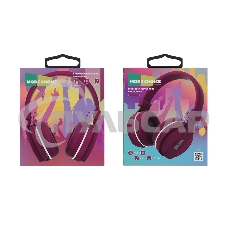 Наушники беспроводные накладные MORE CHOICE (4610196401053) HW15 Cherry