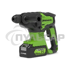 Перфоратор аккумуляторный бесщеточный GreenWorks GD24SDS2 2 ДЖ, 24V, c 1хАКБ 4 Ач и ЗУ в сумке (3803007UB)