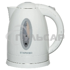 Чайник электрический Starwind SKP2211 1.7л. 2200Вт белый (корпус: пластик)