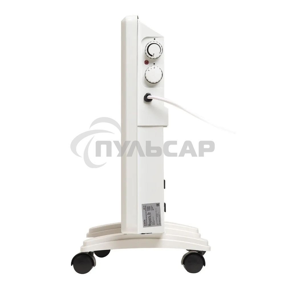 Конвектор Zerten ZL-10 белый, 1000 Вт, 15 м2, термостат