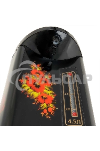 Термопот ВАСИЛИСА ВА-5007 Жостово Объем 4,5 л. Мощность в режиме кипячения 900 Вт. Мощность в режиме поддержания температуры воды 30 Вт. Внутренняя емкость из нержавеющей стали. Вращение корпуса на основании на 360°. Шкала уровня воды. Световые индикаторы