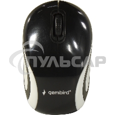 Мышь беспроводная Gembird MUSW-610 черный, 1200 dpi, радиоканал, USB, кнопки - 3