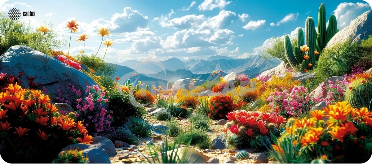 Коврик для мыши Cactus Desert landscape 900x400x3мм (CS-MP-PRO15XXL)