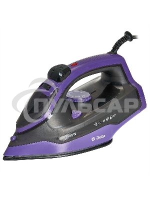 Утюг Delta DL-353 черный с фиолетовым