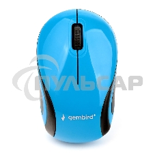 Мышь беспроводная Gembird MUSW-620 синий, 1200 dpi, радиоканал, USB, кнопки - 3