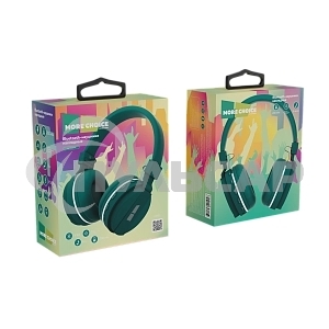 Наушники беспроводные накладные MORE CHOICE (4610196401046) HW15 Green