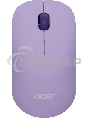 Мышь беспроводная Acer OMR205 фиолетовый, 1200 dpi, радиоканал, USB, кнопки - 3