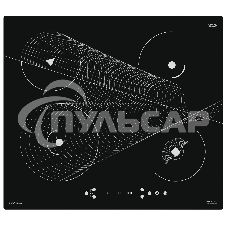 Индукционная варочная панель Krona MERIDIANA 60 BL независимая, черный