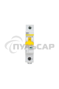 Выключатель автоматический IEK MVA31-1-010-B 10A тип B 6kA 1П 230В 1мод белый (упак.:1шт)