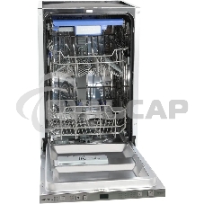 Встраиваемая посудомоечная машина HIBERG I49 1032, серебристый, 44.8 см, 10 компл., 47 дБ, класс A++