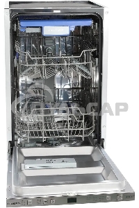 Встраиваемая посудомоечная машина HIBERG I49 1032, серебристый, 44.8 см, 10 компл., 47 дБ, класс A++