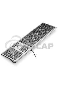 Клавиатура проводная Oklick 890S, USB, серый/черный