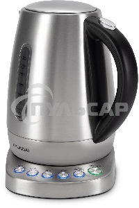 Чайник электрический Hyundai HYK-S7770 1.7л. 2200Вт серебристый/черный корпус: металл