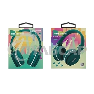 Наушники беспроводные накладные MORE CHOICE (4610196401046) HW15 Green