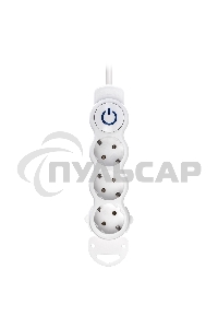 Удлинитель Smartbuy (SBE-16-3-05m-ZS) 3 роз х 5,0 м - белый