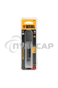 Лезвия Denzel 18 мм, сталь SK4 - 0,5 мм, супер острые, 5 штук