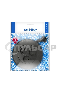Удлинитель-рулетка Smartbuy (SBE-10-3-03-B) - 3 гнезда 3 метра (10А/2,2кВт) круглый черный