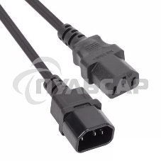 Кабель монитор - компьютер 220V (UPS -> устройство) VCOM 3G*0.5мм (CE001-CU)1.8м