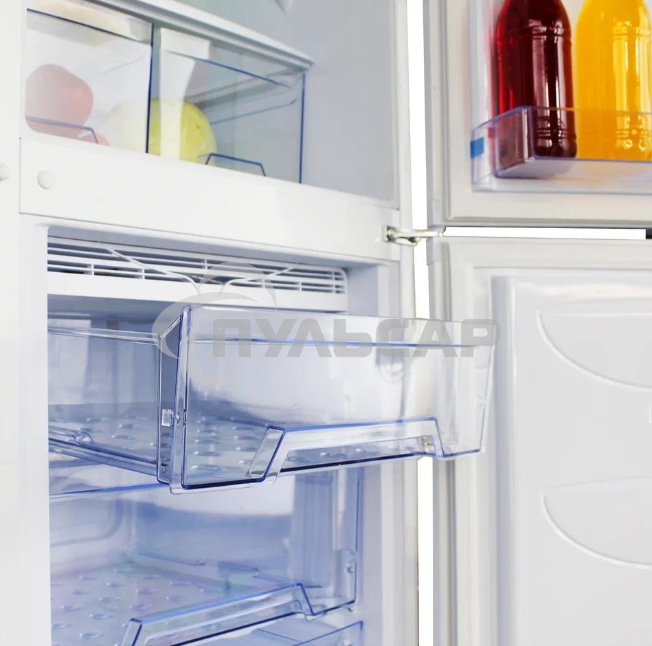 Холодильник DON R-290 BI белая искра двухкамерный 209/101л морозилка снизу