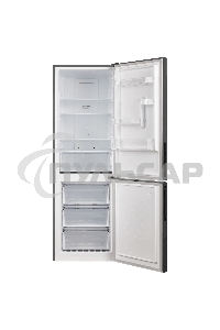 Холодильник Maunfeld MFF185NFХ10 нержавеющая сталь двухкамерный инвертор 240/100л морозилка снизу, No Frost