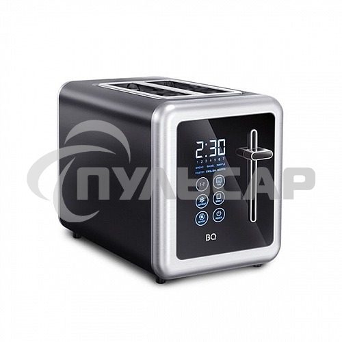 Тостер BQ T4002, 850 Вт, 7 степеней поджаривания, стальной/черный