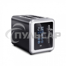 Тостер BQ T4002, 850 Вт, 7 степеней поджаривания, стальной/черный