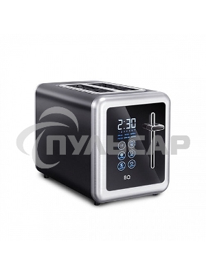Тостер BQ T4002, 850 Вт, 7 степеней поджаривания, стальной/черный