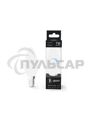 Лампа светодиодная Gauss Led Candle-dim E14 7Вт 4100К диммируемая