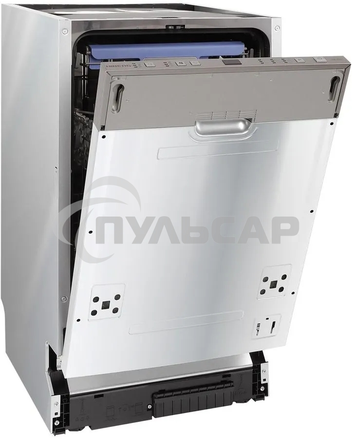 Встраиваемая посудомоечная машина HIBERG I49 1032, серебристый, 44.8 см, 10 компл., 47 дБ, класс A++