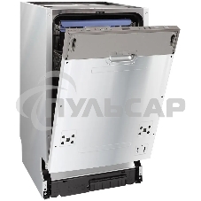 Встраиваемая посудомоечная машина HIBERG I49 1032, серебристый, 44.8 см, 10 компл., 47 дБ, класс A++