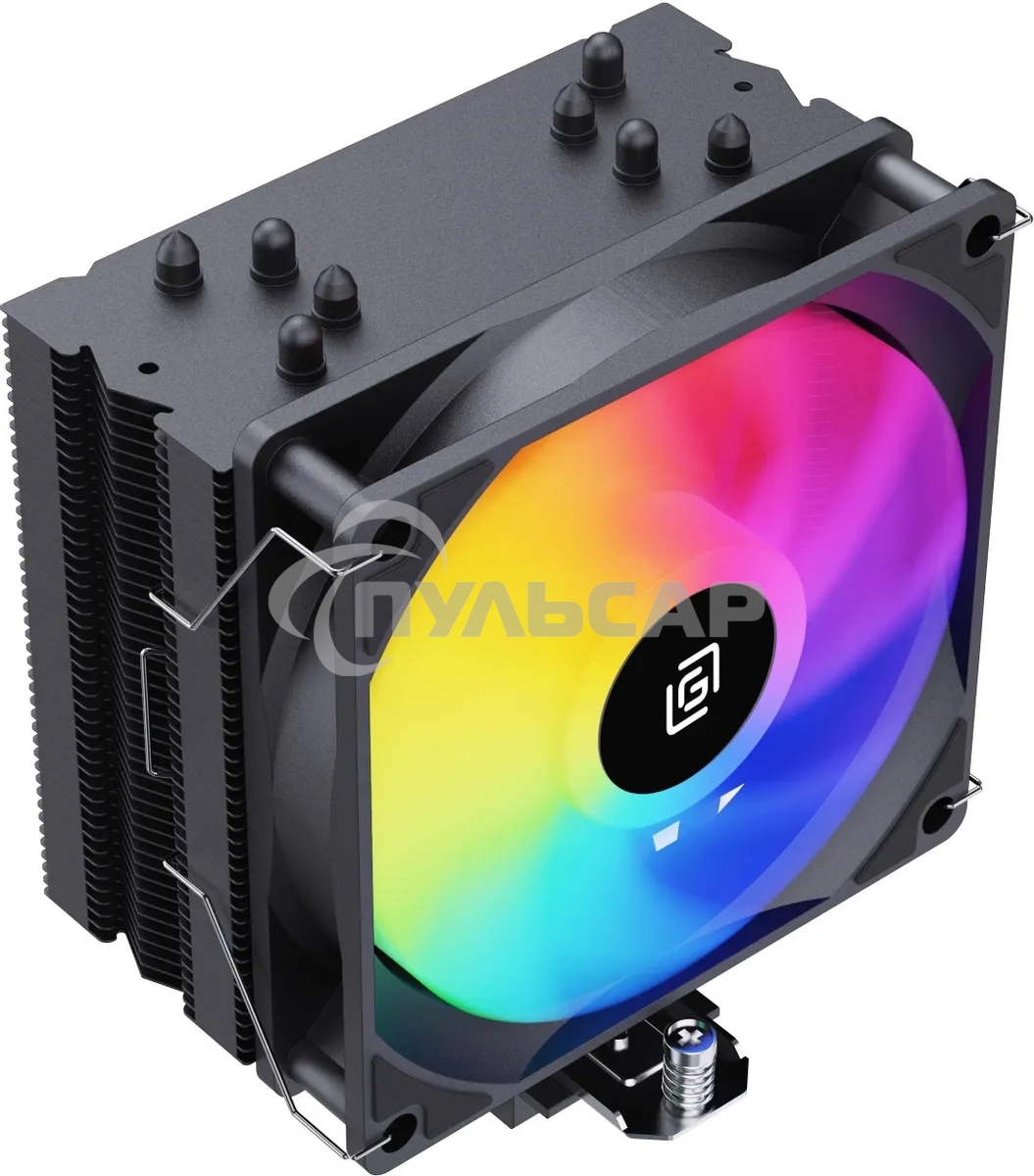 Устройство охлаждения(кулер) Oklick OG-CPC180FRGB-PWM1 черный 120мм алюминий+медь 1500rpm 20db 4-pin 180W 150мм
