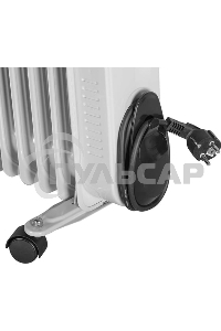 Обогреватель масляный Ресанта ОМПТ-12Н (12 секций) белый, 2500 Вт, 25 м2, термостат 67/3/5