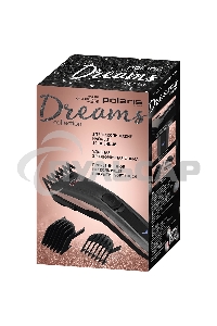 Машинка для стрижки Polaris PHC 0512RC маренго/серебро (насадок в компл:2шт)