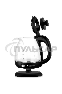 Чайник электрический BRAYER BR6106, 1100 Вт, 1 л, стеклянный, автоотключение, подсветка, черный